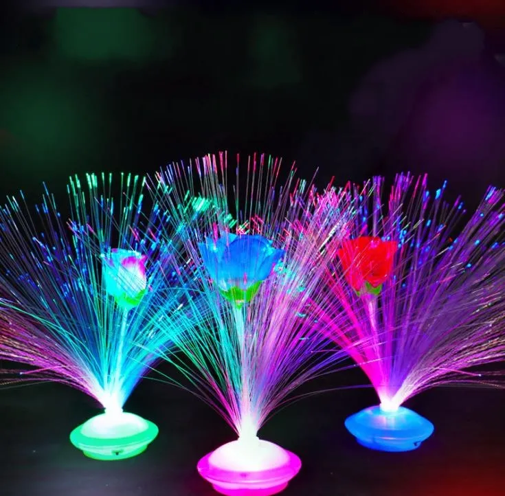 Festes de festa 3 estilos LED Brinquedos Iluminados Festival Varas ópticas Lâmpadas de fibra Ajustável Lâmpada decorativa Luz luminosa brinquedo festivo decoração SN3221