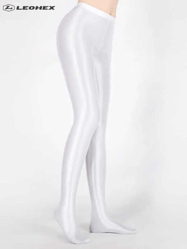 LEOHEX Spandex GLOSSY OPAQUE Pantyhose Shiny High Waist Tights Sexy  Stockings Yoga Pants Training Women Sports Leggings Fitness 210929 From  Kong003, $27.43