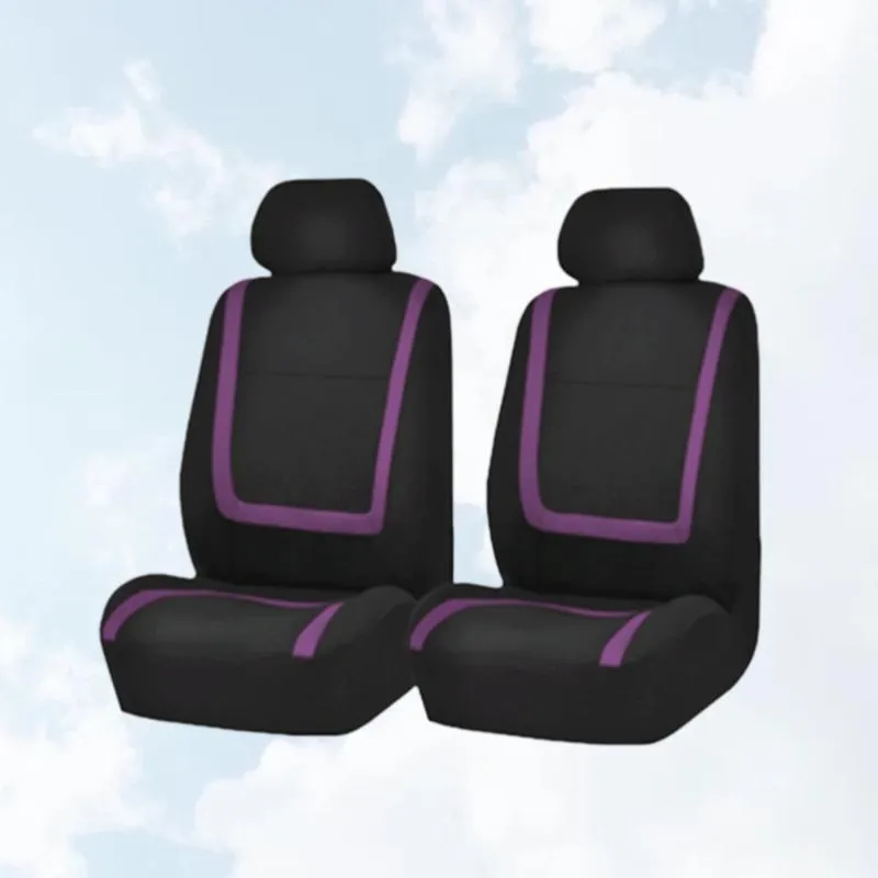 Couvre-siège de voiture 4 PCS Cover Cover Universal Auto épaississant l'accessoire intérieure de protecteur résistant à l'usure (violet)