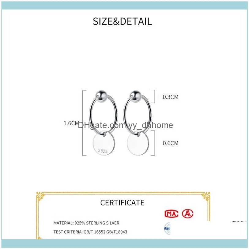 Other La Monada Hoop Earrings For Women Silver 925 Fine Minimalist Round Jewelry Sterling