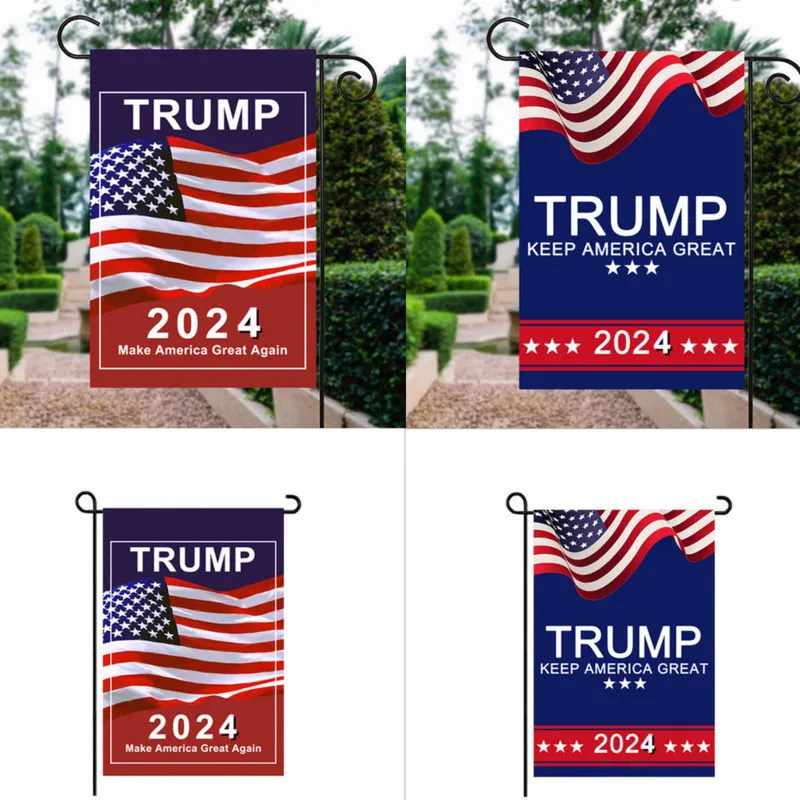 President Donald Trump 2024 Flagga 30 * 45cm Maga Kag Republikanska USA Flaggor Anti Biden Biden Biden Funny Garden Campaign Banner G31701