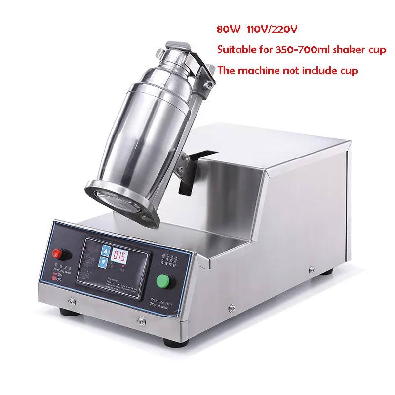 Kommersiell Automatisk Pearl Milk Tea Shaking Machine Single Bottle Bubble Tea Shaker Digital Display Control