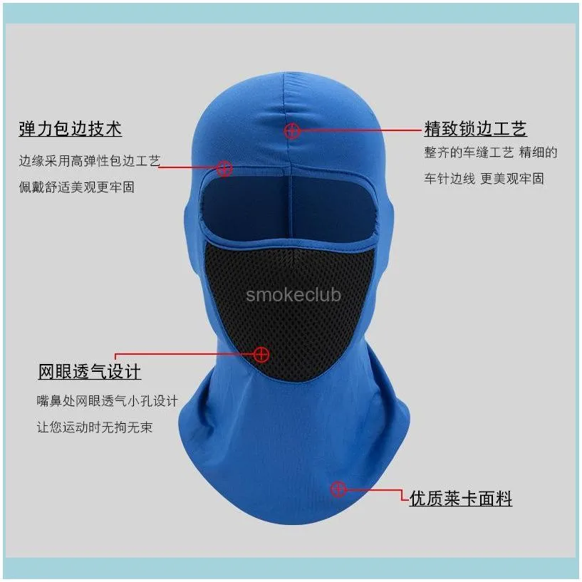 Outdoor Breathable Riding Cover Mask Anti-sun Face Shield Neck Gaiter Cycling Equipment Hiking 5119 Q2