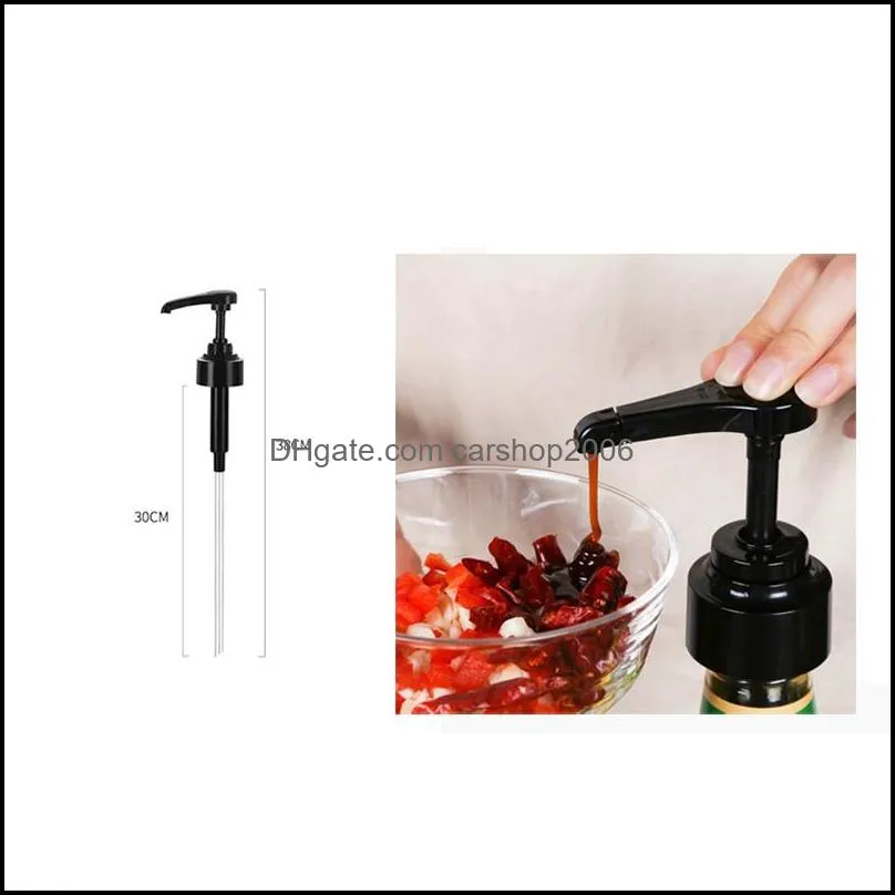 Syrup Bottle Nozzle Pressure Oil Sprayer Household Oyster Sauce Vacuum Plastic Pump Push-type Tools Kitchen Accessories Supplies