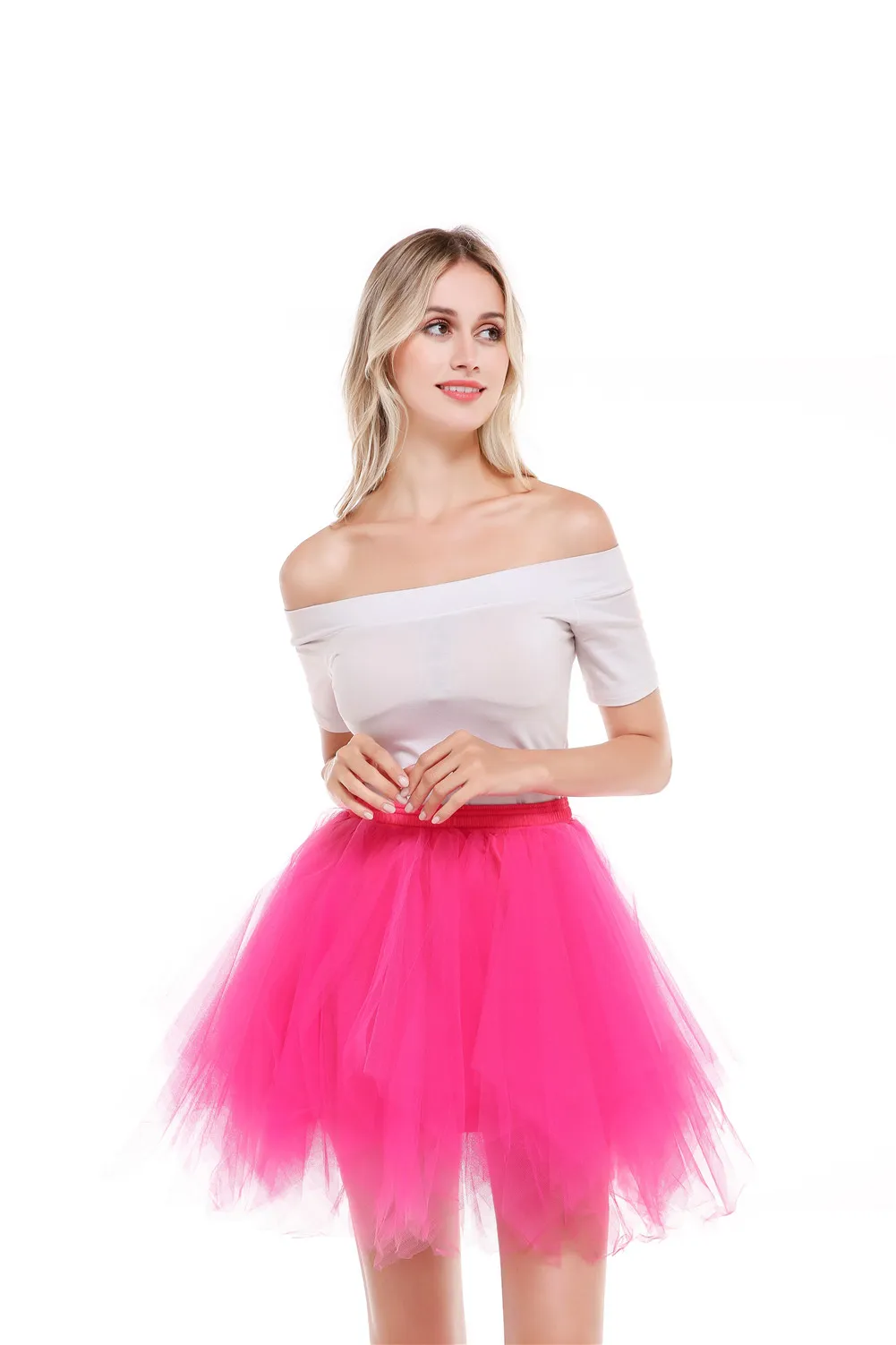 Tutu Jupon Court Pour Robes De Mariée, Soirée Et Fêtes - Taille Réglable 50-100 Cm - Plusieurs Hauteurs Disponibles