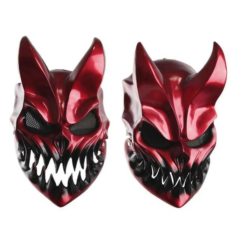 Halloween Slachten Masker Deathmetal Kid of Darkness Demolisher Shikolai Demon Maskers Brutal Deathcore Cosplay Prop G0910