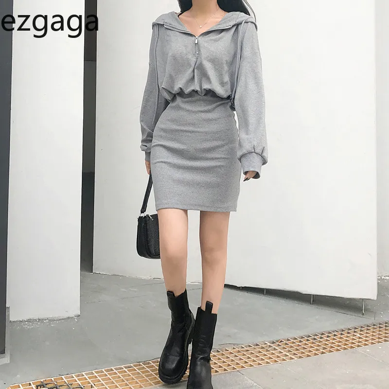 Ezgaga Women's Bodycon Zipper Dress Hooded Empire Waist Above Knee Mini Casual Gray from Dhgate Basic & Casual Dresses - price 55.36 Ezgaga Women's Bodycon Zipper Dress Hooded Empire Waist Above Knee Mini Casual Gray from Dhgate Basic & Casual Dresses - price 55.36