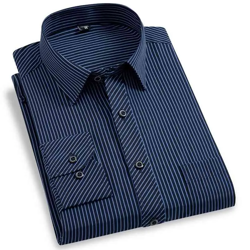 Mens white dress clearance shirt with black stripes
