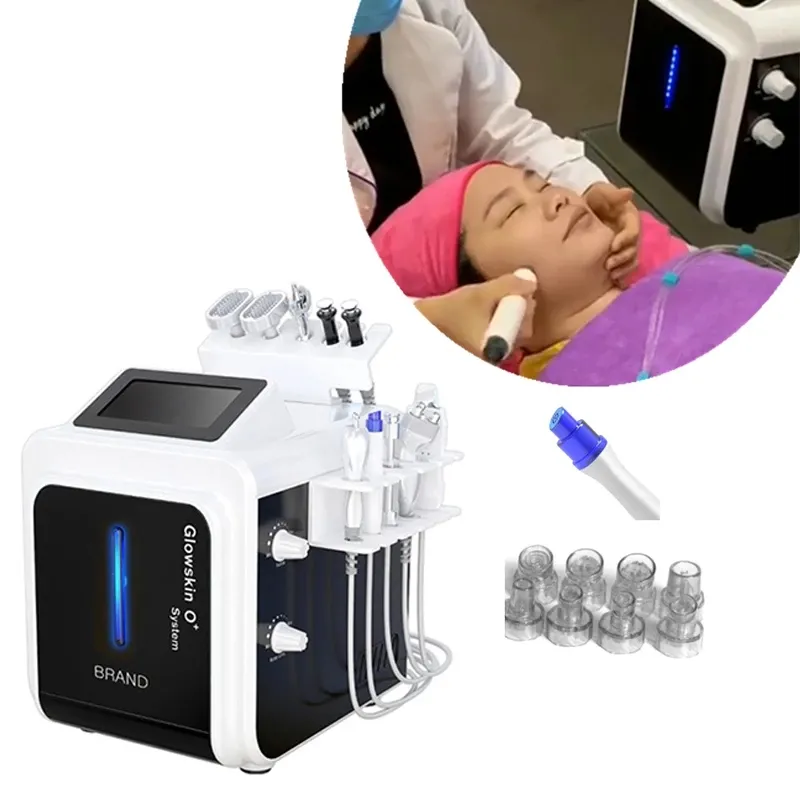 10 in 1 Water Oxygen Jet Ultrasonic Scrubber BIO-photon RF for Deep Cleansing Face Lift Skin Rejuvenation devices Diamond Hydra Microdermabrasion facial machine