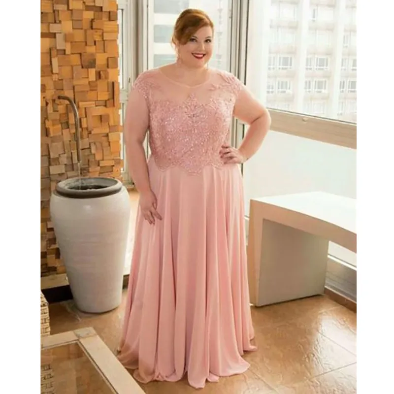 Mãe plus size dos vestidos da noiva corar rosa longos farsali convidado Vestido de madrinha Compare com itens semelhantes