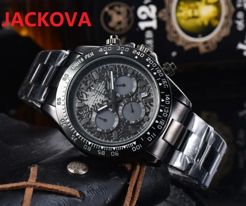 Uomo Orologio Da Polso Data Luxus Orologio Da Uomo IN Acciaio Inox - Foto 11