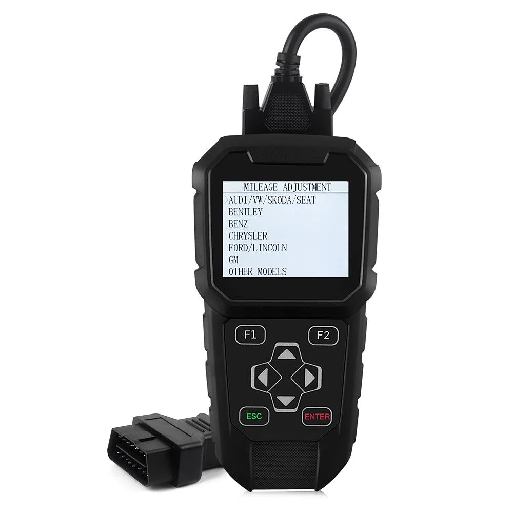 診断ツール走行距離計の調整補正ツール+ OBD2スキャナーマイレージ調整診断ツールMT401マイレージリセット