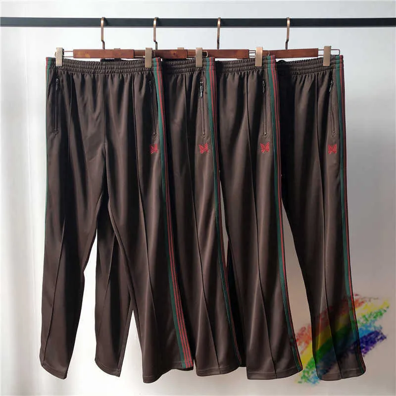 2020ss AWGE Aiguilles Pantalons Hommes Femmes 1:1 Aiguilles de haute qualité Pantalons de survêtement Outdoor Streetwear X0628