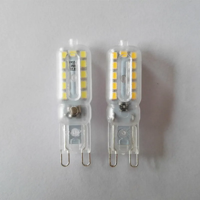 10pcs lampadine dimmerabili G9 4W 300-400 lm luci LED bi-pin 2835SMD lampadina bianca calda fredda AC 220V 110V D3.0