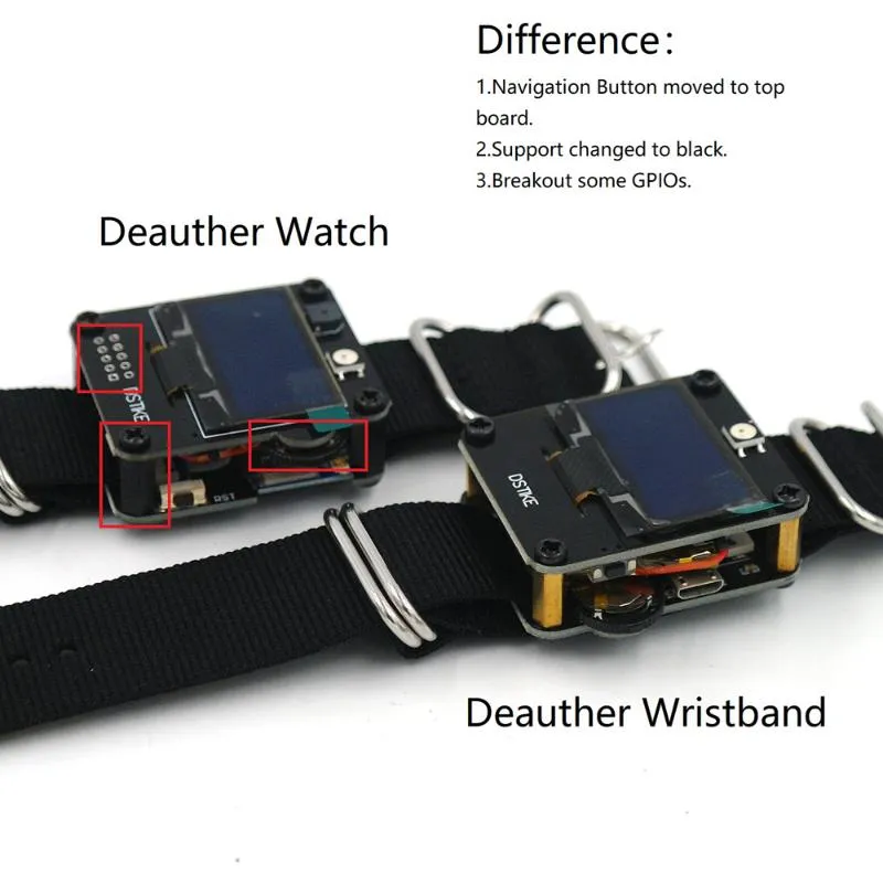 Dispositivos DSTIKE: Deauther Watch V1 ESP8266 + Deauther Mini