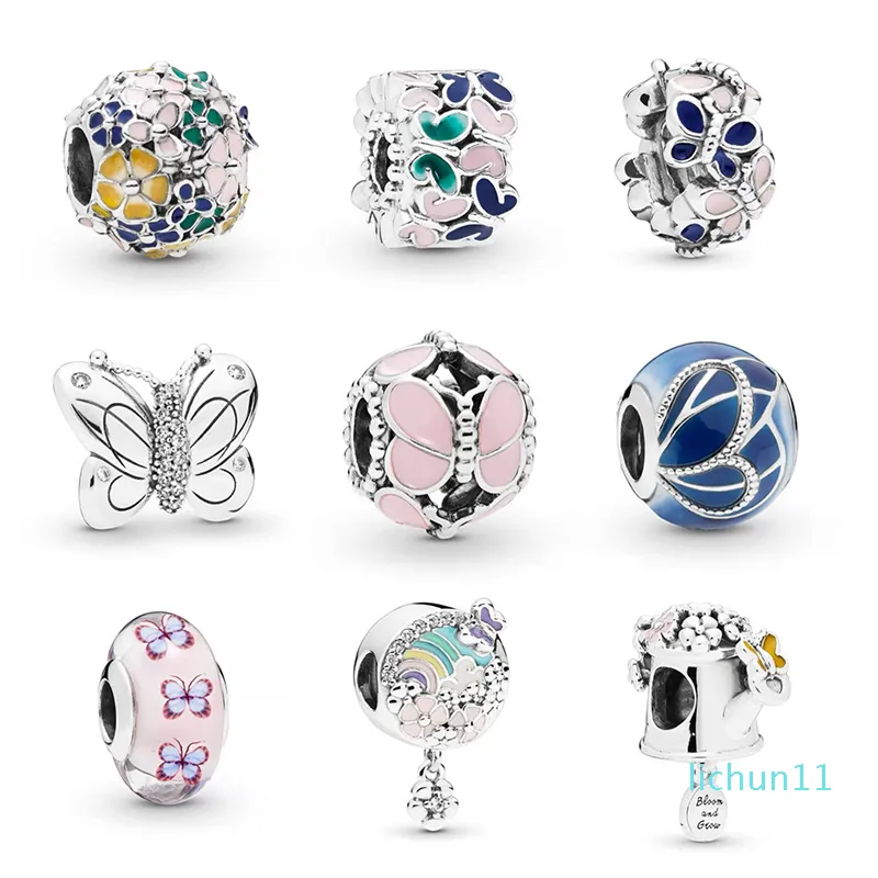 Nowy Oryginalny Posrebrzany Koralik Alloy Family Mother Love Heart Wisiorek Urok Fit Pandora Bransoletka Naszyjnik DIY Kobiety Biżuteria