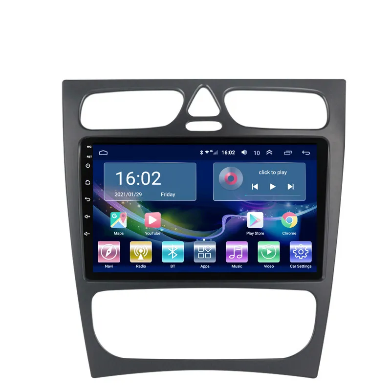 Auto GPS Navigation Radio Player Audio Stereo Video Für BENZ C KLASSE W203 W209 Android Multimedia Ips-Bildschirm