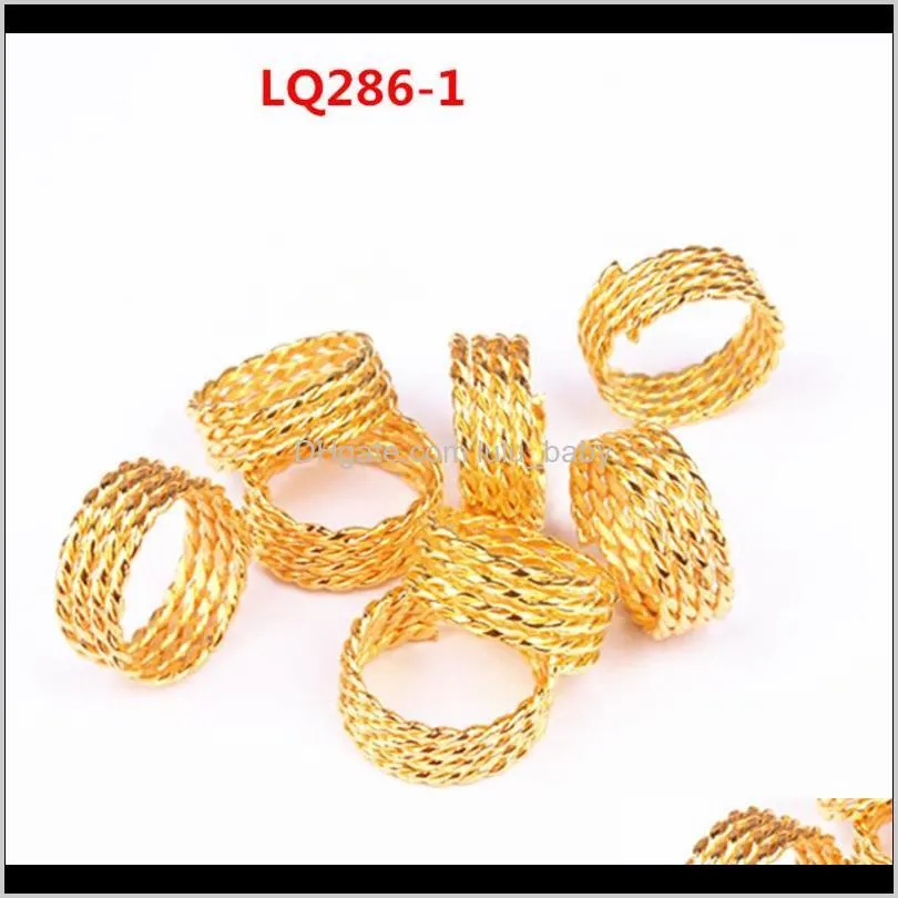zhifan wholesale cheap shipping dreadlocks ring for braids hair beads 100pcs lot metal decorative ring
