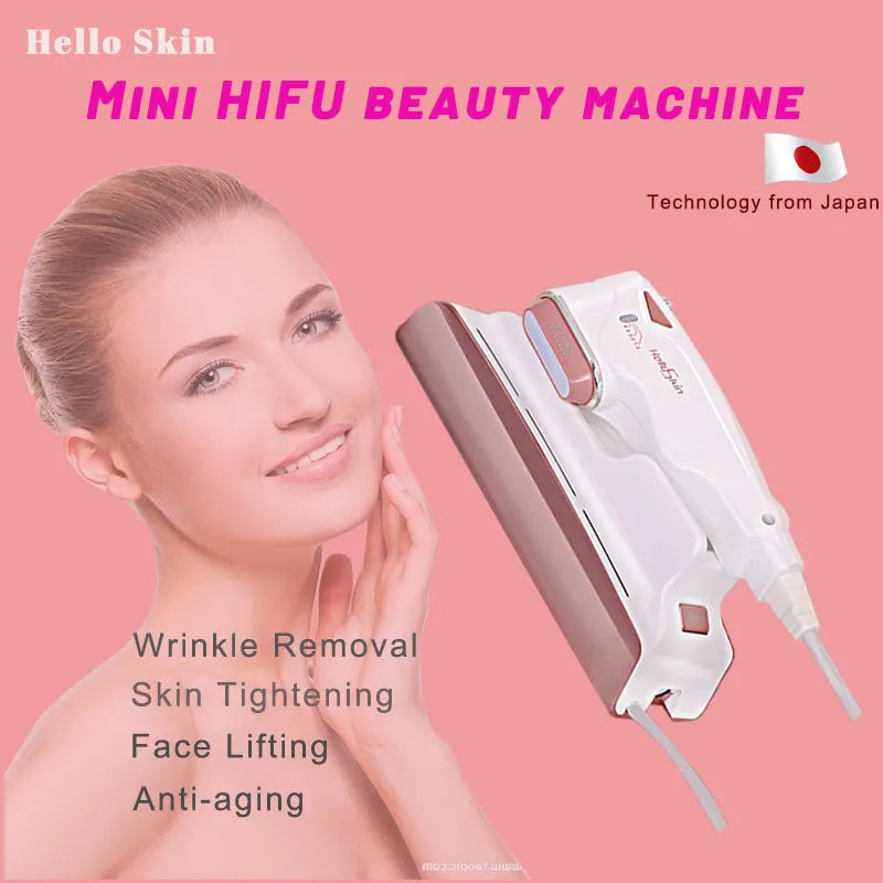 こんにちは肌のhifu machine 3つの異なる深さのしわの取り外しの顔を持ち上げる高輝度集中超音波