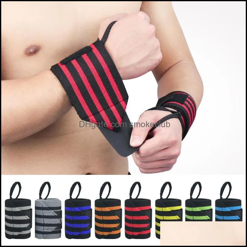 Säkerhet Atletisk Utomhus som utomhus Värt 1 stycke Weightlifting Wristband Wrist Wraps Bandages Brace PowerLifting Gym Fitnessbanden