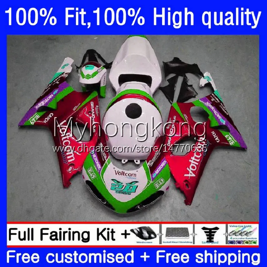 Molde da injeção Bodywork para Suzuki GSXR 1000CC 1000 CC K2 00 01 02 Corpo 24no.116 GSXR1000 GSX-R1000 2000 2001 2002 Vermelho Branco GSXR-1000 2000-2002 100% Fit OEM Feeding