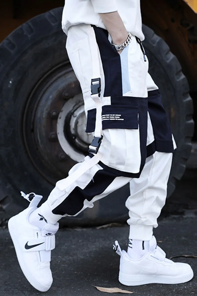 Godikeu Streetwear Mens Çok Cepleri Kargo Harem Pantolon Hip Hop Gündelik Erkek Track Pants Joggers Pantolon Moda Harajuku