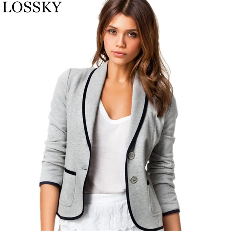 女性オフィスコートスリムデザインオールマッチレジャーブレザービジネススーツジャケット女性服のための春のプラスサイズ5xl 6xl 210507