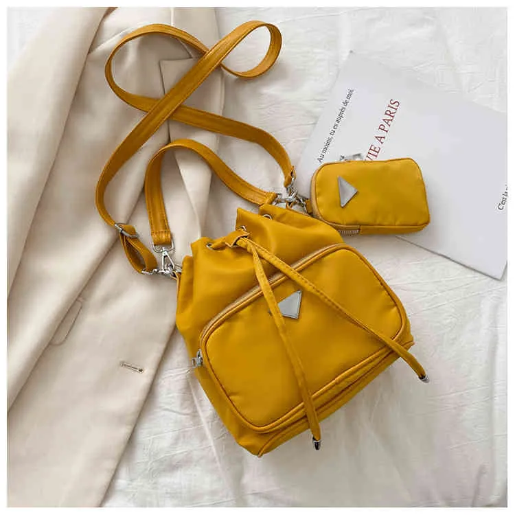 Vintage 2023 New Large Capacity Handbag Women's Nylon Cloth Shoulder Bag  Korean Simple PU Crossbody Bags Female Purses Tote Bag - AliExpress