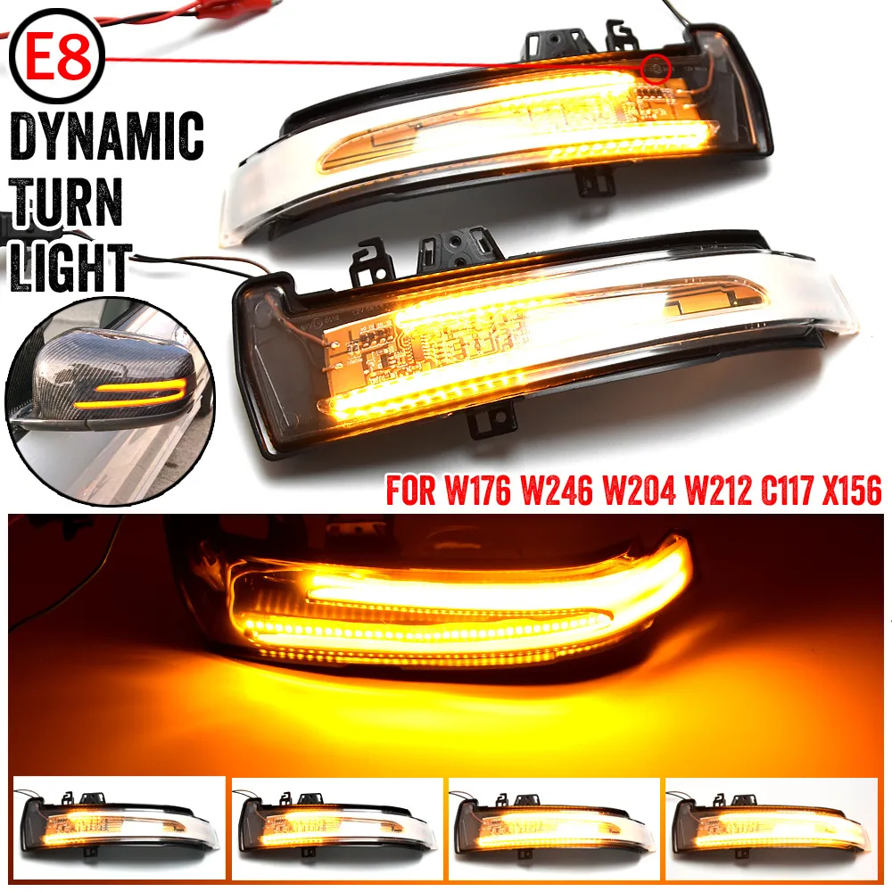 New Auto Dynamic Turn Signal LED Light Flasher Flowing Water Blinker  Flashing Light For Mercedes Benz W176 W246 W204 W212 C117 X156 From 22,66 €