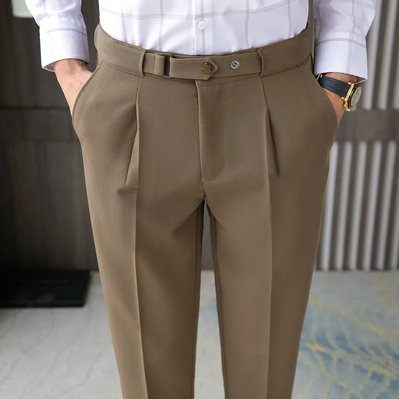 Buy Royalking Men Regular Fit Light Grey Beige Cotton Blend Trousers (28)  at Amazon.in