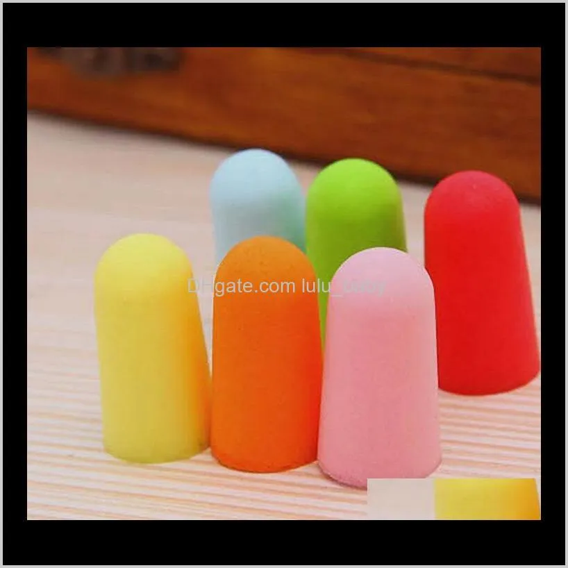 new sale!  foam sponge earplugs great for travelling & sleeping reduce noise ear plug randomly colors