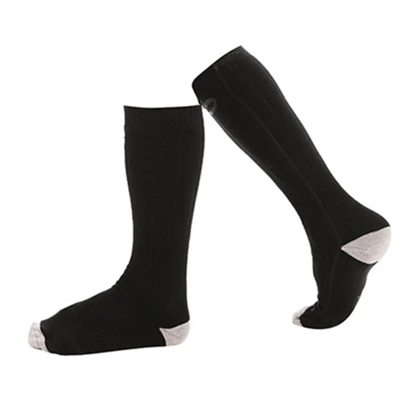 Meias esportivas 2200/4500mAh Aquecimento elétrico Elastic algodão desgaste resistente a meias térmicas respiráveis ​​respiráveis ​​para homens para homens