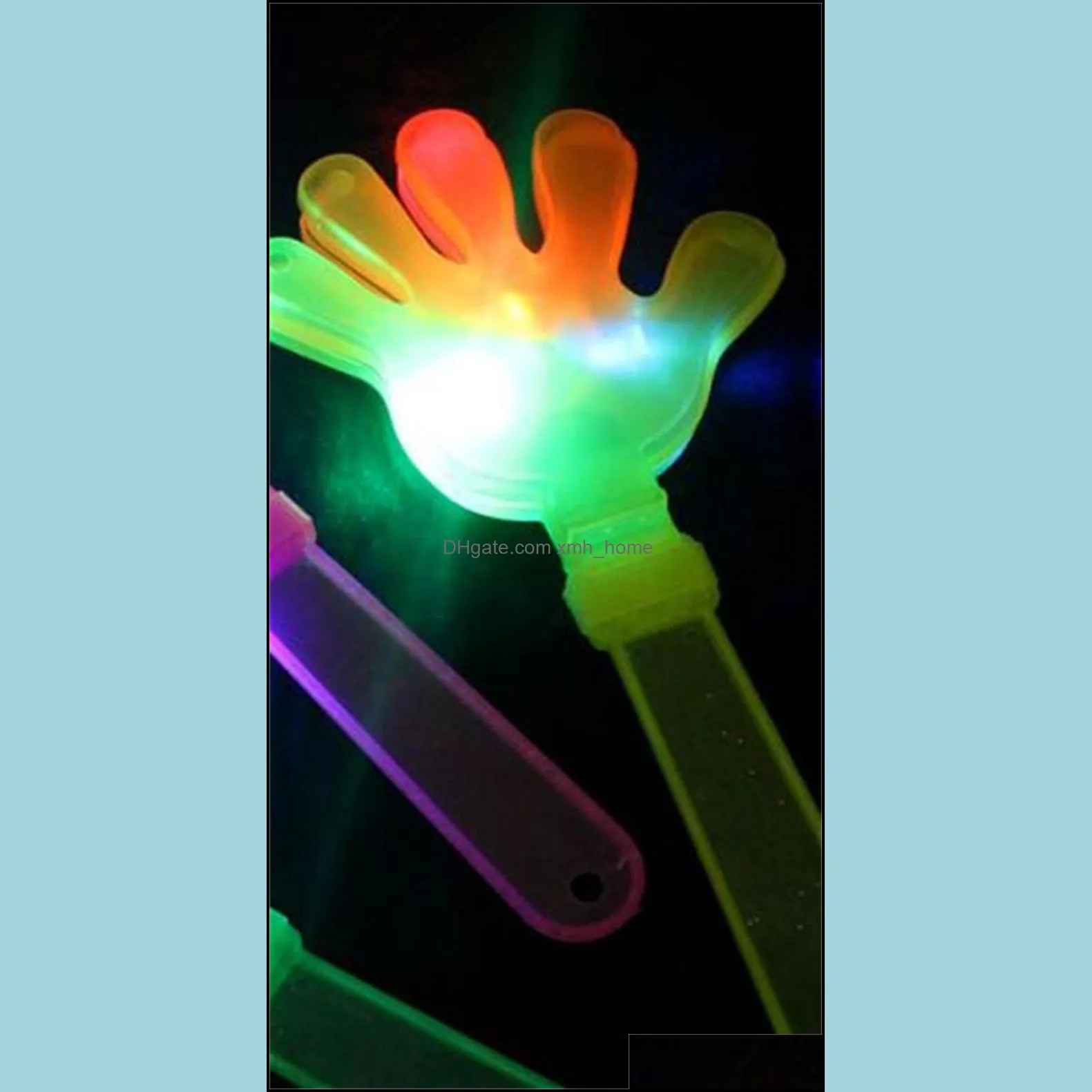 Clapper Led Light Cheer Prop Many Colour Clap Hands Toys Luminescence Fluorescence Palm Hand Beat Factory Direct Selling 1 3ct p1