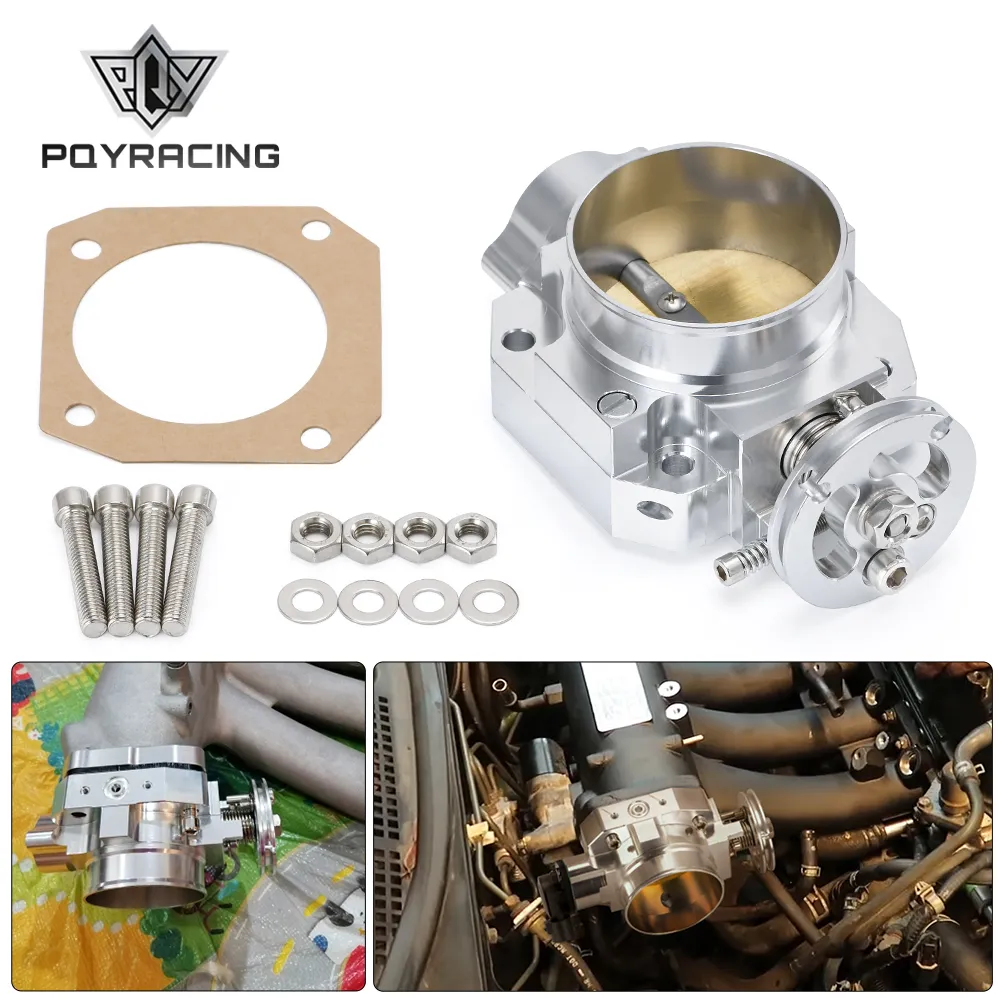 Aluminum Silver Intake Manifold With 70mm 76mm Throttle Body For Honda