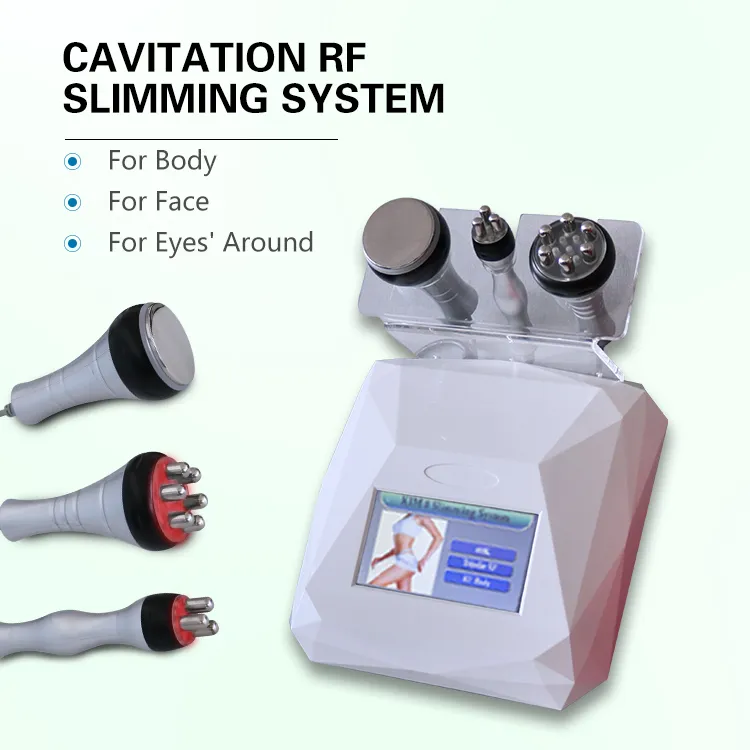 2021 3 In 1 40K Cavitatie Ultrasone Frequentie Lichaam Afslanken Krachtige Professionele Draagbare RF-machine met hoge kwaliteit