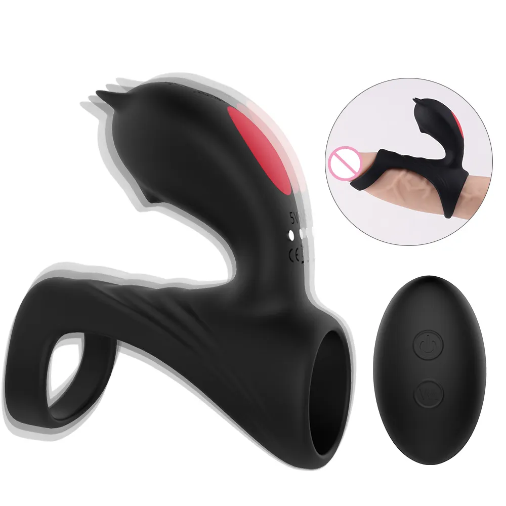 Mannelijke penis vibrerende ring vertraging ejaculatie cock g spot stimulator clitoris massager dildo vibrator sex speelgoed voor mannen vrouwen