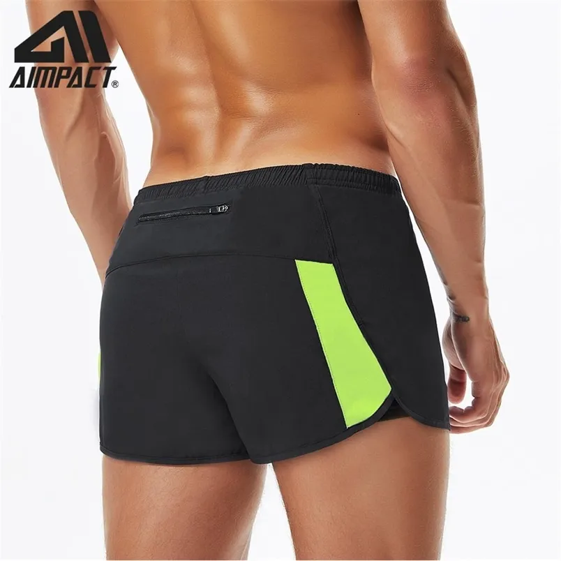 Aimpact Mode Casual Shorts pour hommes Athletic Running Entraînement Gym Formation Sport Beachwear Trunks AM2207 210629