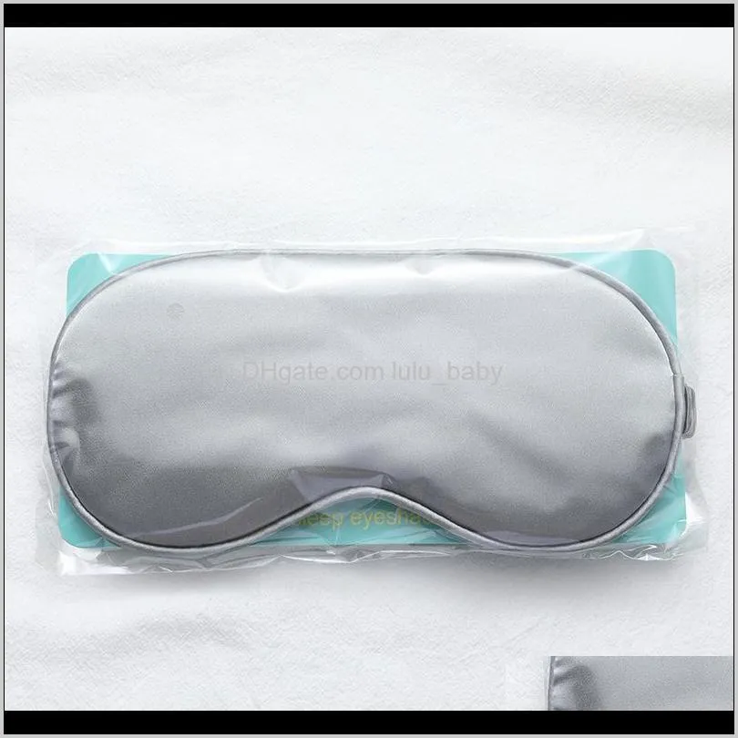 imitated silk sleep eye mask travel eyepatch nap eye patch rest blindfold eye cover sleeping mask night eyeshade with bag 10pcs