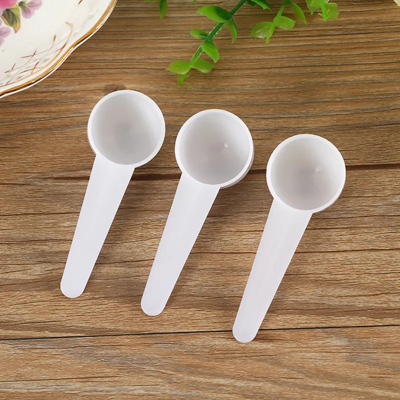Kitchen Tools Disposable Plastic Measuring Spoons for Coffee Tea Milk Powder 5g 9ml