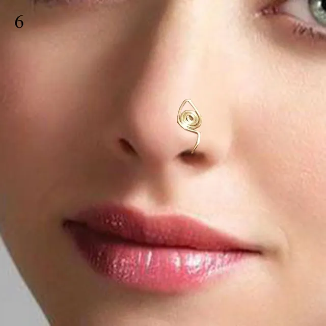 Buy Candere A Kalyan Jewellers Company Design 18k Gold Nose Ring Online At  Best Price @ Tata CLiQ