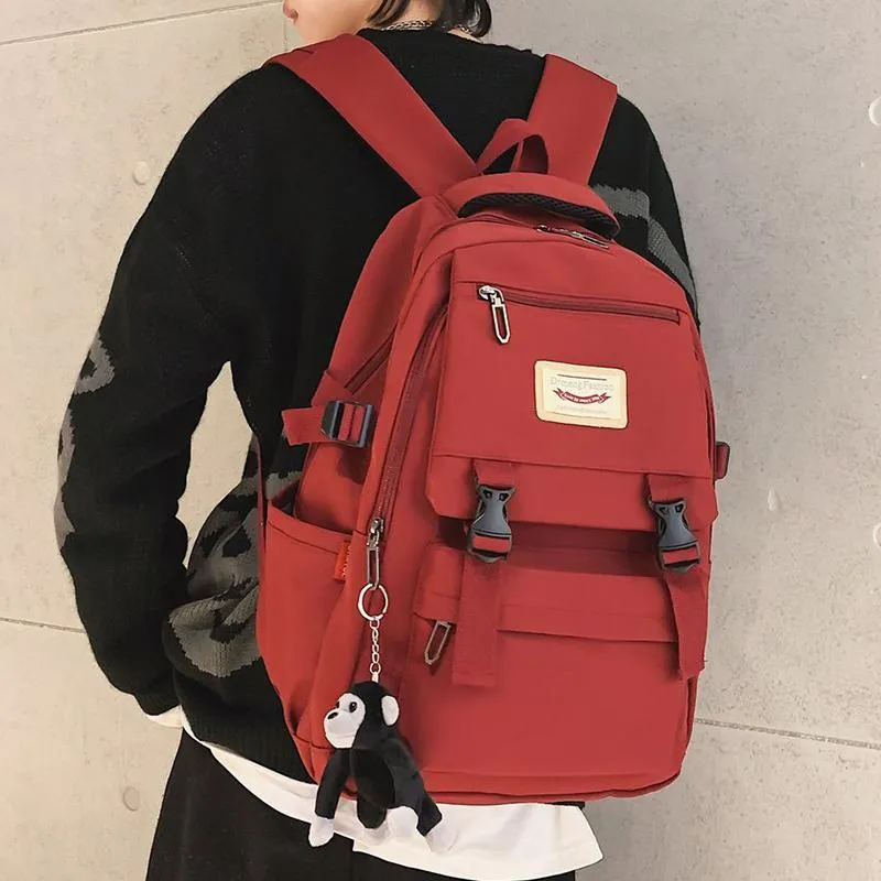 Свежий женский рюкзак для девочек Японская милая школьная сумка подростки студенты женщины 2021 дамы Bookbag 50