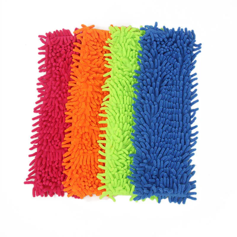 4PCS Microfiber Cloth Mop Head Byt ut golvrengöringen till hushållsverktyget 210805