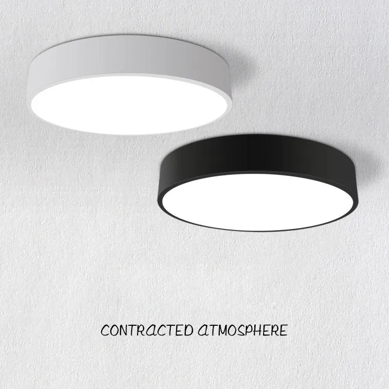 Taklampor Modern LED akryl rund vit / svart färg 18W / 24W / 36W / 48W för kök vardagsrum sovrum hemljus fixtur