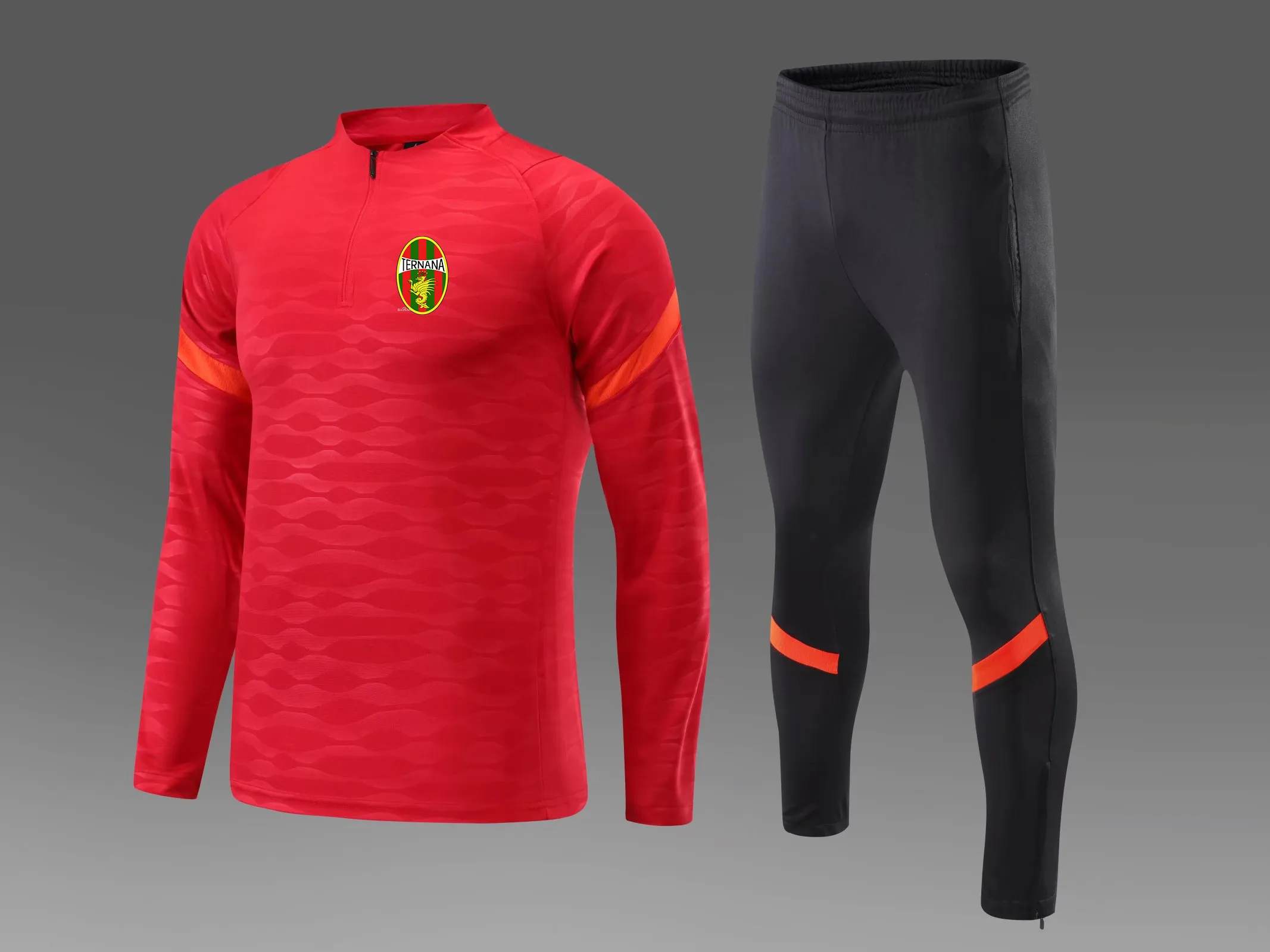 Ternana Calcio Men's Tracksuits Outdoor Sports Suit Autumn and Winter Kids Home Kits Casual Sweatshirt Storlek 12-2xl