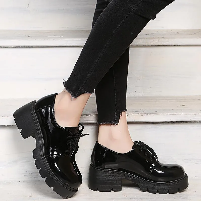Platform oxford shop womens shoes