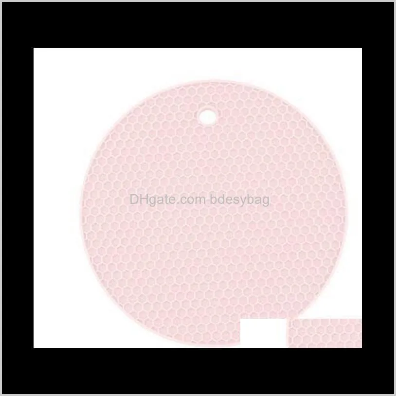 silicone non-slip mat pure color heat resistant mat candy color thickened casserole mats other bakeware