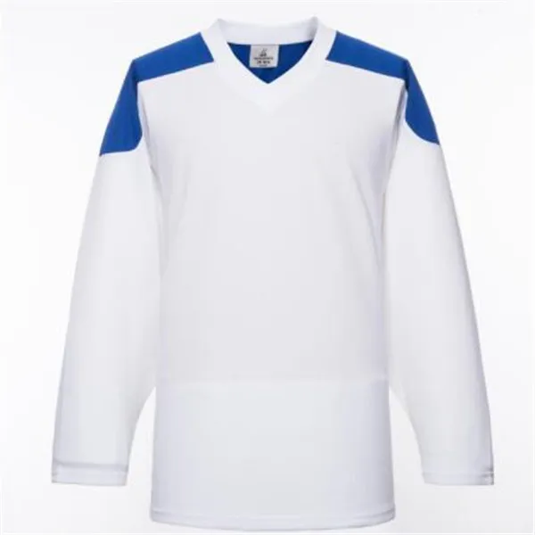 Maillots de hockey sur glace vierges pour hommes chemises de hockey de pratique en gros de bonne qualité 017