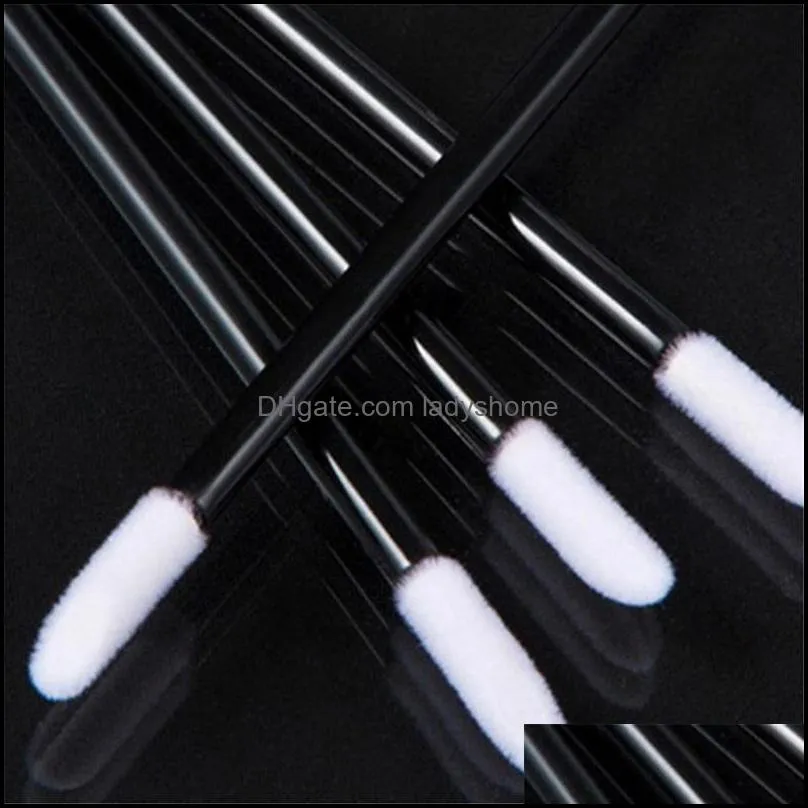 Disposable Lip Brush LipGloss Wands Applicator Makeup Cosmetic Tool Black Color MakeupBrush Supply HWE8603