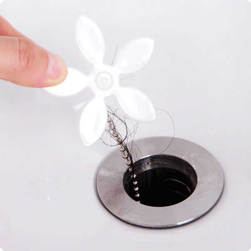 Toilet Supplies Drain Pipe Hair Catcher Stopper Clog Flower Shape Kitchen Bathroom Sink Bathtub Sewer Filter Anti-blocking Tool Hair Remover