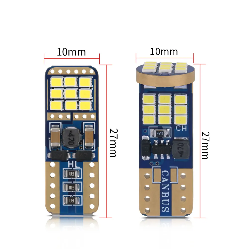 2x W5W T10 Светодиодные Лампы CANBUS 2016 27smd 12v 6000k 194 168  Автомобиль Интерьер Карта Купольных Огней Парковки Света Автоматическая Сигнальная  Лампа Бесплатная Ошибка От 261 руб. | DHgate
